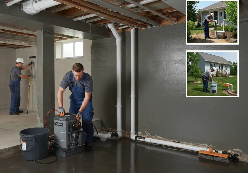 Basement Waterproofing and Flood Prevention process in Hokes Bluff, AL